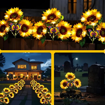 Solar Sunflower LED Lights